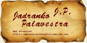 Jadranko Palavestra vizit kartica